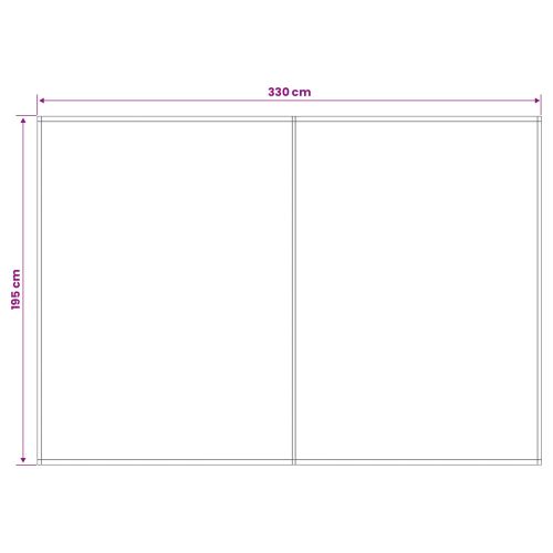 Резервен плат за тента Кремаво 350 x 200 cm Полиестер