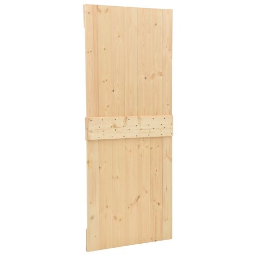 Преплъзваща се врата Естествено и черно 100 x 210 cm