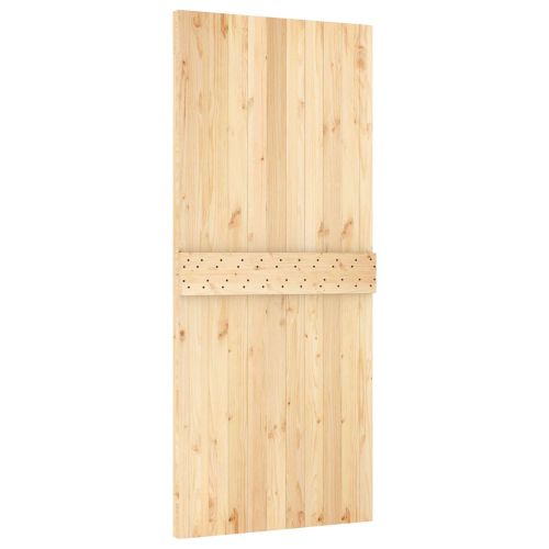 Преплъзваща се врата Естествено и черно 90 x 210 cm