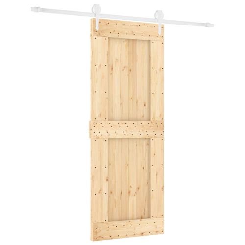 Преплъзваща се врата Естествено и бяло 80 x 210 cm
