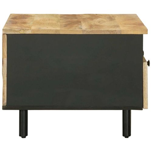 Масичка за кафе Кафяв и черен 80 x 54 x 40 см