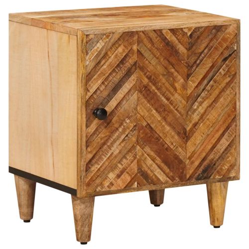 Нощно шкафче Кафяво 40 x 33,5 x 46 см Солидно мангово дърво