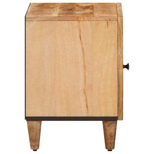 Нощно шкафче Кафяво 40 x 33,5 x 46 см Солидно мангово дърво