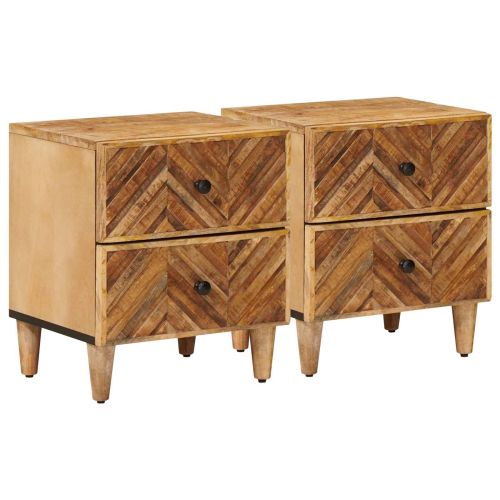 Нощно шкафче 2 pcs Кафяво 40 x 33,5 x 46 см