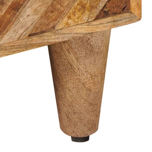 Нощно шкафче 2 pcs Кафяво 50 x 33 x 60 см Солидно мангово дърво