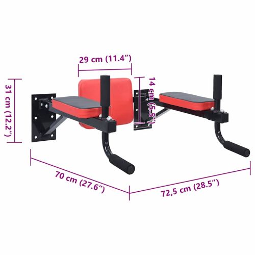 VidaXL Станция за дупка Черен и Червен 72,5 x 70 x 31 см