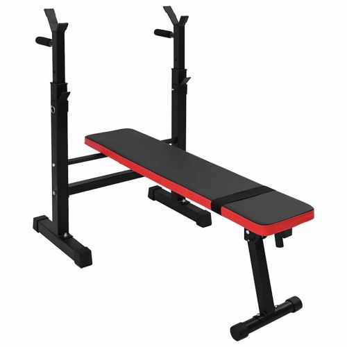 VidaXL Тежестна пейка Черно 126.5 x 67 x 111 см
