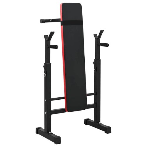 VidaXL Тежестна пейка Черно 126.5 x 67 x 111 см