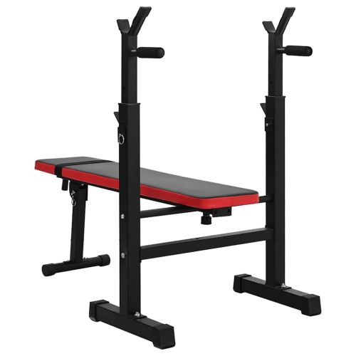 VidaXL Тежестна пейка Черно 126.5 x 67 x 111 см