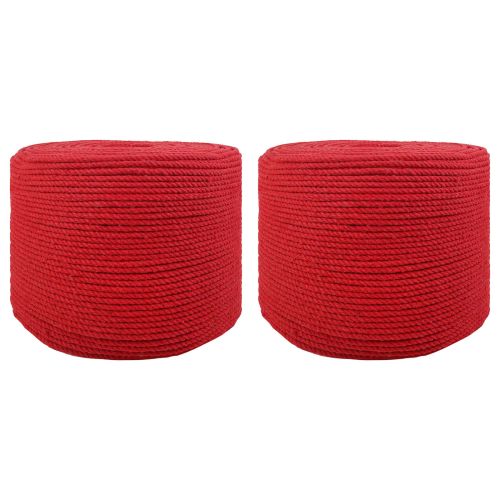 Въже 2 pcs Червено Памук