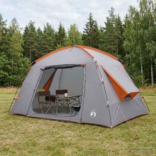 Кабинна палатка Сив и оранжев 300 x 210 x 156 см Полиестер
