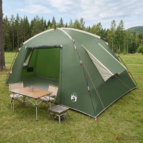 Кабинна палатка с покрив Зелено 400 x 210 x 180 см Полиестер