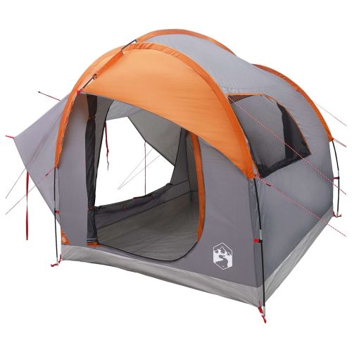 Автомобилна палатка с покрив Сив и оранжев 239 x 210 x 210 см