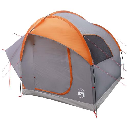 Автомобилна палатка с покрив Сив и оранжев 239 x 210 x 210 см