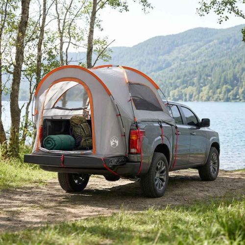 Автомобилна палатка с покрив Сив и оранжев 200 x 170 x 170 см
