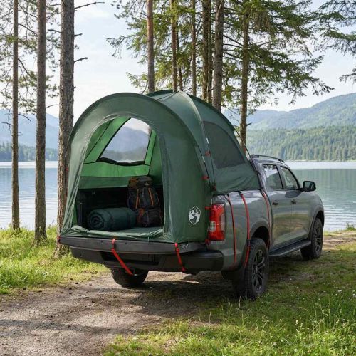 Автомобилна палатка с покрив Военнозелено 200 x 170 x 170 см