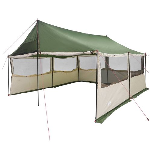 Семейна палатка Зелено 450 x 400 x 265 см Полиестер и стомана