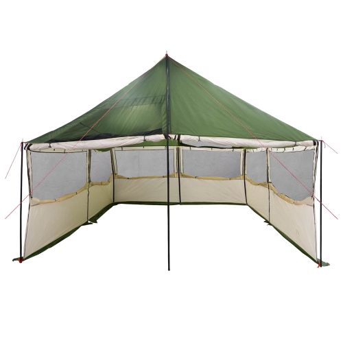 Семейна палатка Зелено 450 x 400 x 265 см Полиестер и стомана