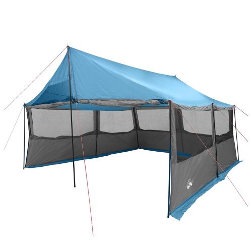 Семейна палатка Синьо 450 x 400 x 265 см Полиестер и стомана
