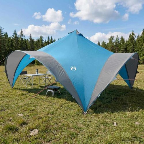 Парти шатър Синьо 500 x 500 x 350 см Полиестер и стомана