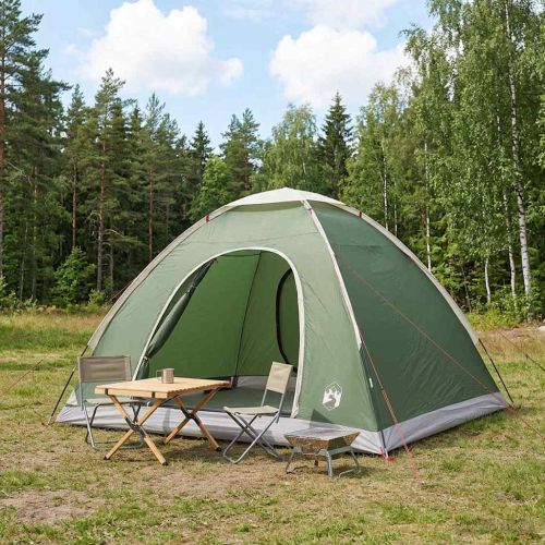 Къмпинг наметало с покрив Зелено 275 x 215 x 125 см