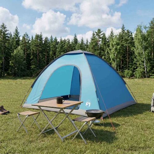 Къмпинг наметало с покрив Синьо 275 x 215 x 125 см
