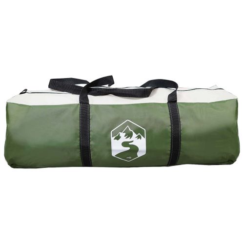 Къмпинг наметало с покрив Зелено 335 x 275 x 180 см