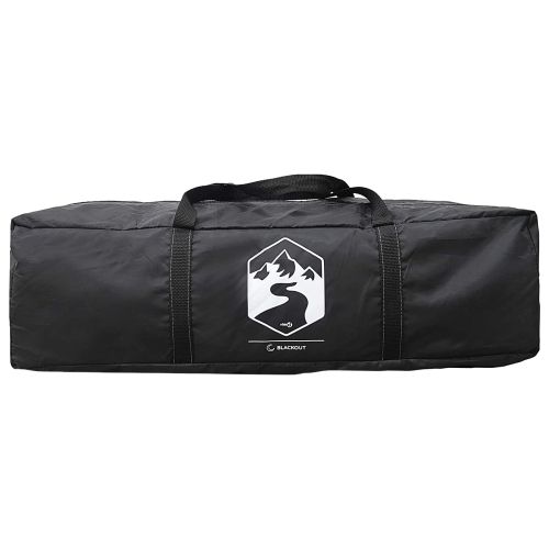 Къмпинг наметало с покрив Бял blackout 335 x 275 x 180 см