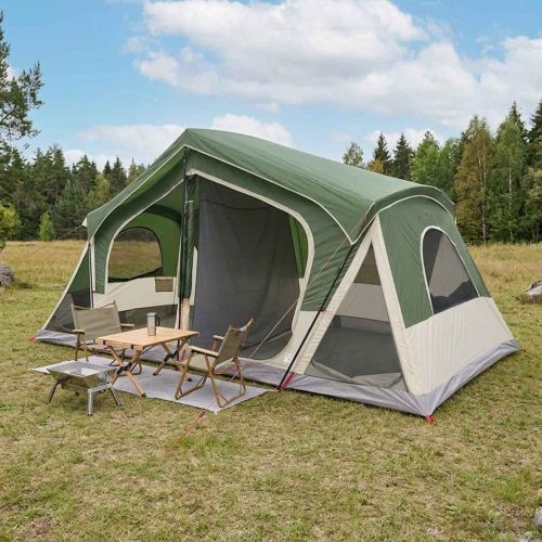Кабинна палатка Зелено 480 x 273 x 205 см Полиестер и стомана