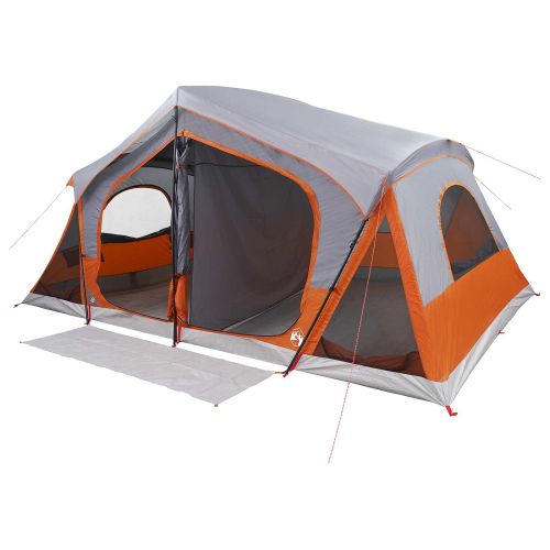 Кабинна палатка с покрив Сив и оранжев 480 x 273 x 205 см