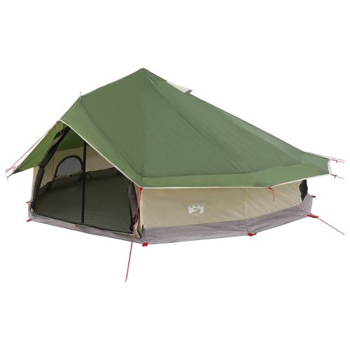 Палатка типи Зелено 800 x 800 x 430 см Полиестер и стомана