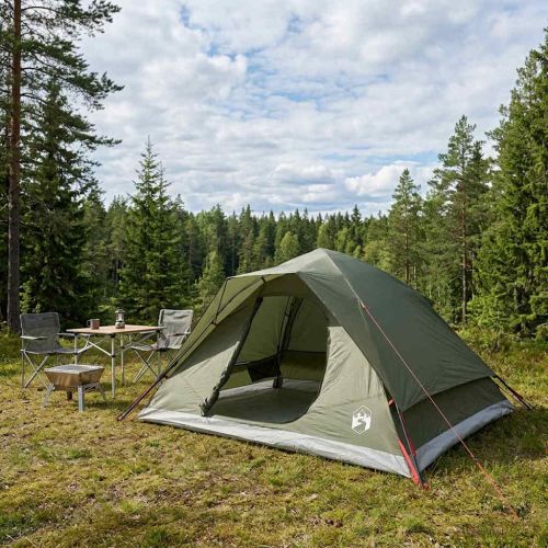 Бърза палатка с покрив Маслиненозелено 305 x 215 x 140 см