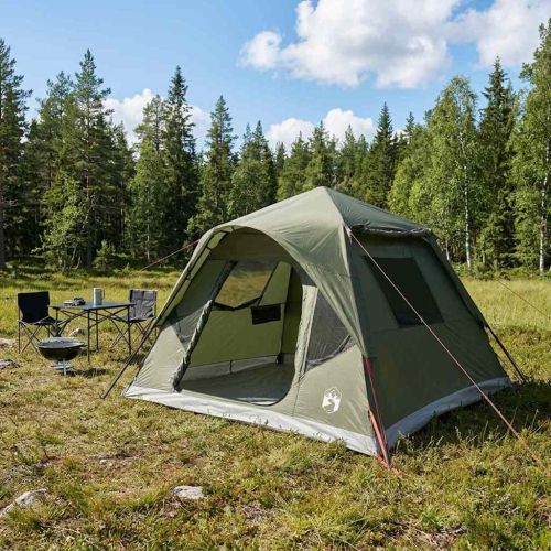 Бърза палатка с покрив Маслиненозелено 305 x 275 x 190 см