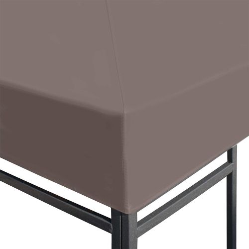 Покривало за беседка Таупе 300 x 300 cm Полиестер и стомана