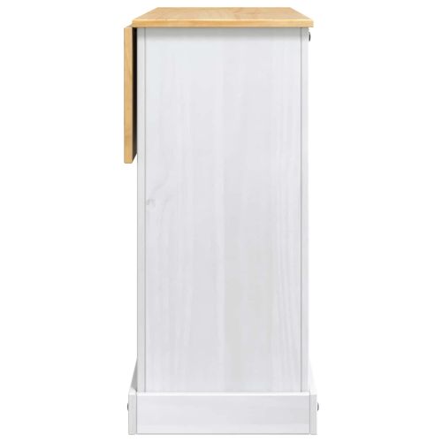 VidaXL Съхранение в кухнята Бяло и восък от мед 112 x 70 x 91,5 см
