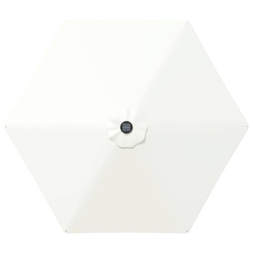 Градинен чадър с LED светлини и основа 270 x 270 см Полиестер
