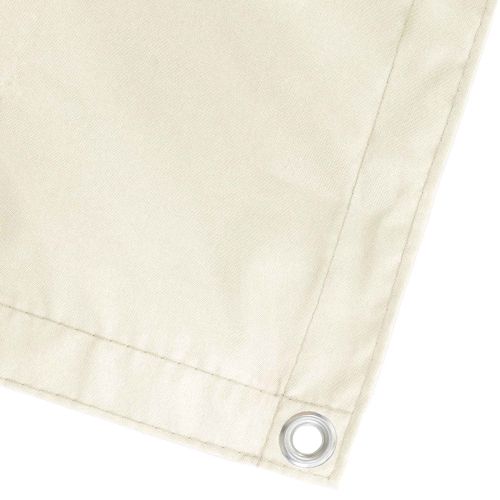 Прозорец за балкон 180 x 700 см Тъкан с PU покритие Кремаво