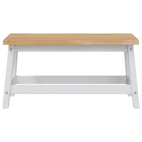 VidaXL Пейка за хранене EKAI Бяло 91,5 x 29 x 45,5 см