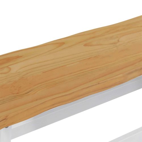 VidaXL Пейка за хранене EKAI Бяло 91,5 x 29 x 45,5 см