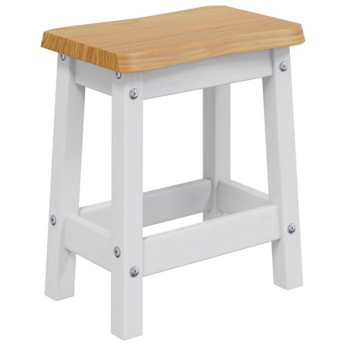 VidaXL Бар стол EKAI 2 pcs Бяло 40 x 29 x 45,5 см