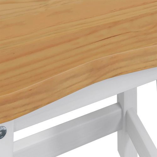 VidaXL Бар стол EKAI 2 pcs Бяло 40 x 29 x 45,5 см