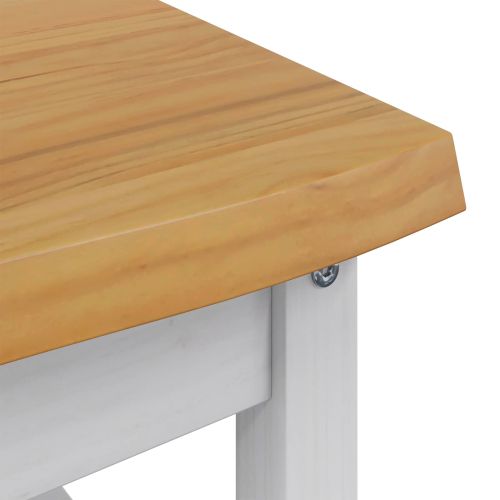 VidaXL Масичка за кафе EKAI Бяло 100 x 60 x 45,5 см
