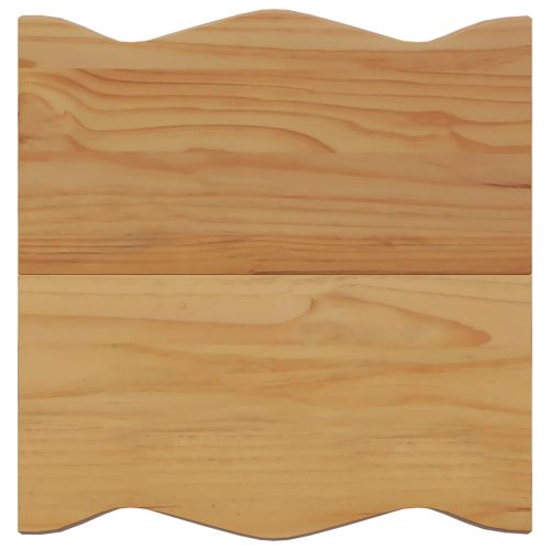 VidaXL Странична маса с рафт EKAI Черно 50 x 50 x 45,5 см