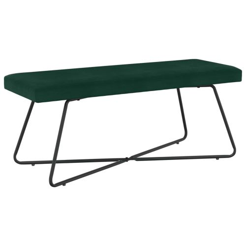 Пейка Едноцветен Тъмнозелено 110 x 40 x 45 cm Кадифе