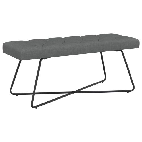 Пейка с копчета Тъмносиво 110 x 40 x 46 cm Текстил