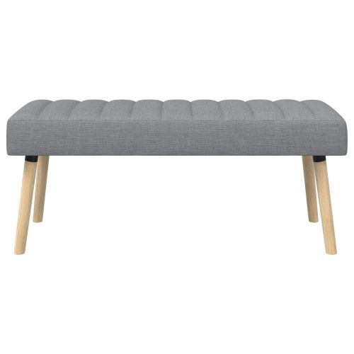 Пейка с канали Светлосиво 110 x 40 x 46 cm Текстил