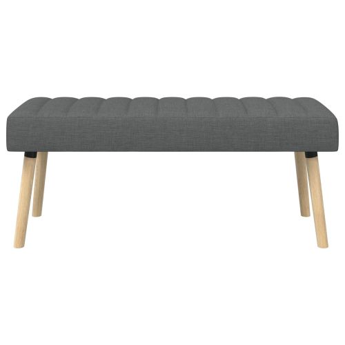 Пейка с канали Тъмносиво 110 x 40 x 46 cm Текстил