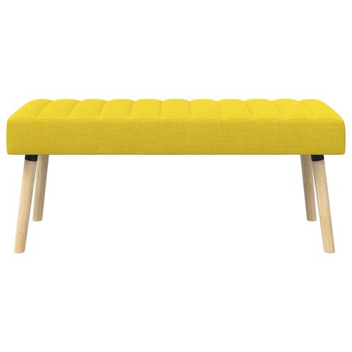 Пейка с канали Светло жълто 110 x 40 x 46 cm Текстил