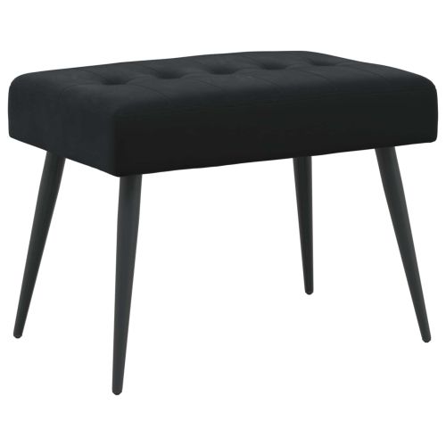 Пейка с копчета Черно 60 x 40 x 45 см Кадифе