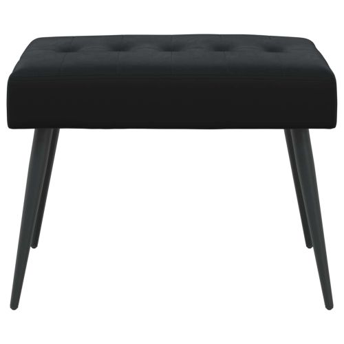 Пейка с копчета Черно 60 x 40 x 45 см Кадифе